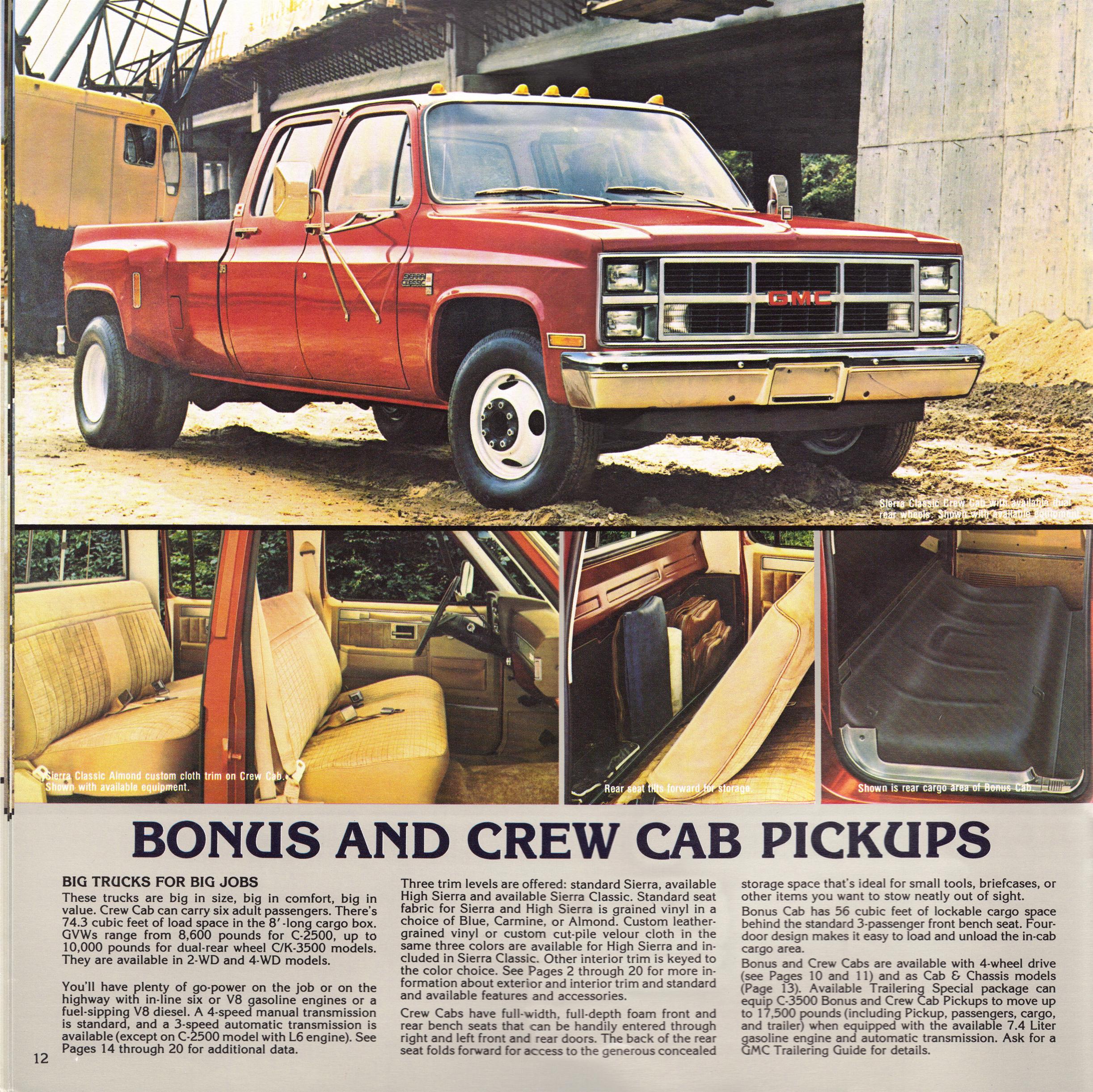 1983 GMC Pickups Brochure Page 7